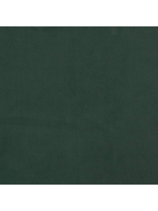 Box spring postel s matrací a led tmavě zelená 120x190 cm samet