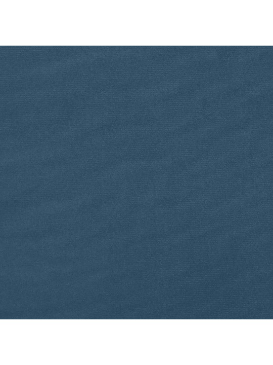 Box spring postel s matrací a led tmavě modrá 120x190 cm samet