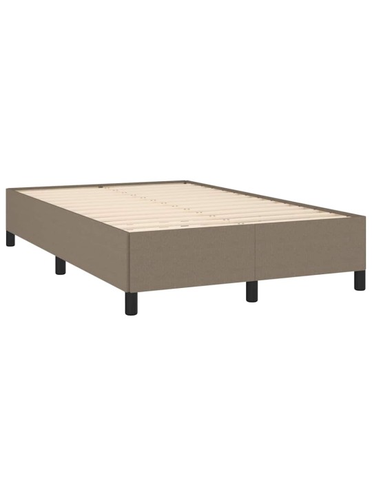 Box spring postel s matrací a led taupe 120x190 cm textil