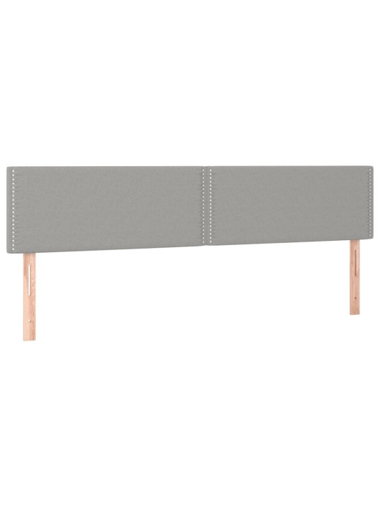Box spring postel s matrací a LED světle šedá 120x190 cm textil