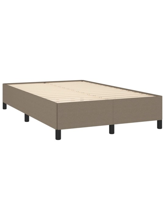 Box spring postel s matrací a led taupe 120x190 cm textil