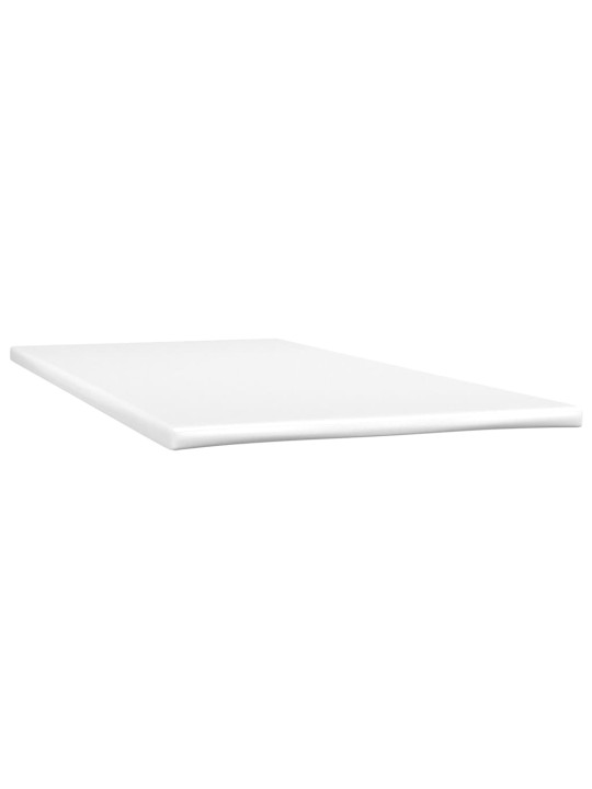 Box spring postel s matrací a LED černá 120x190 cm textil