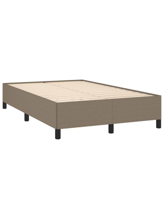 Box spring postel s matrací a led taupe 120x190 cm textil