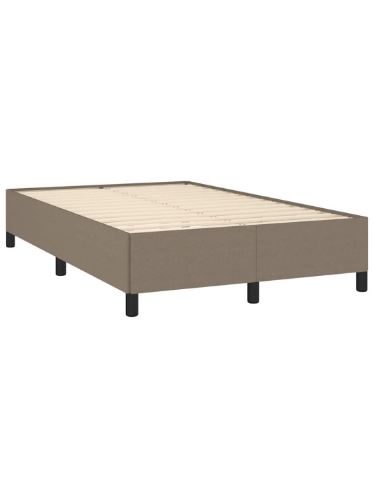 Box spring postel s matrací a led taupe 120x190 cm textil