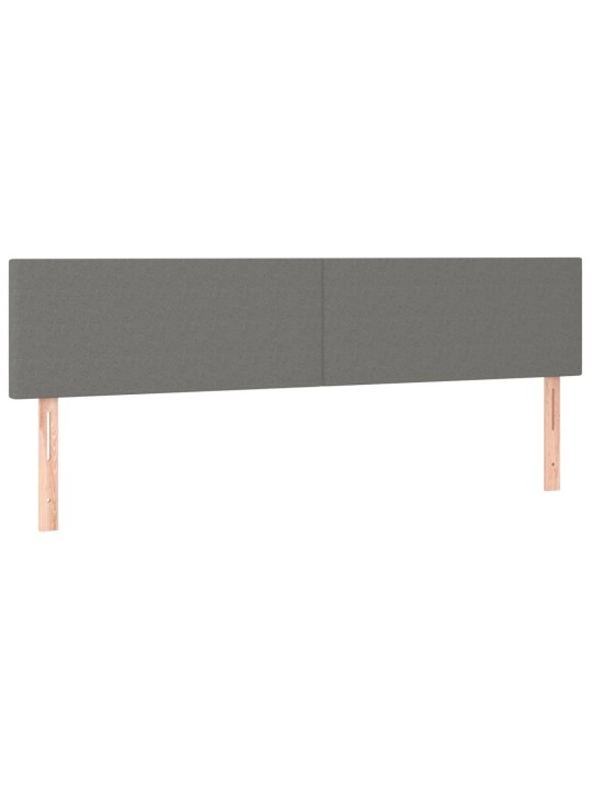 Box spring postel s matrací a LED tmavě šedá 120x190 cm textil