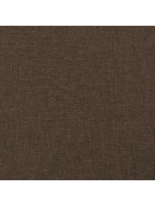 Box spring postel s matrací a led tmavě hnědá 120x190 cm textil
