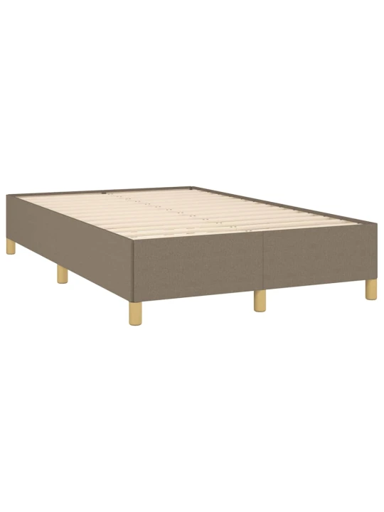 Box spring postel s matrací a led taupe 120x190 cm textil
