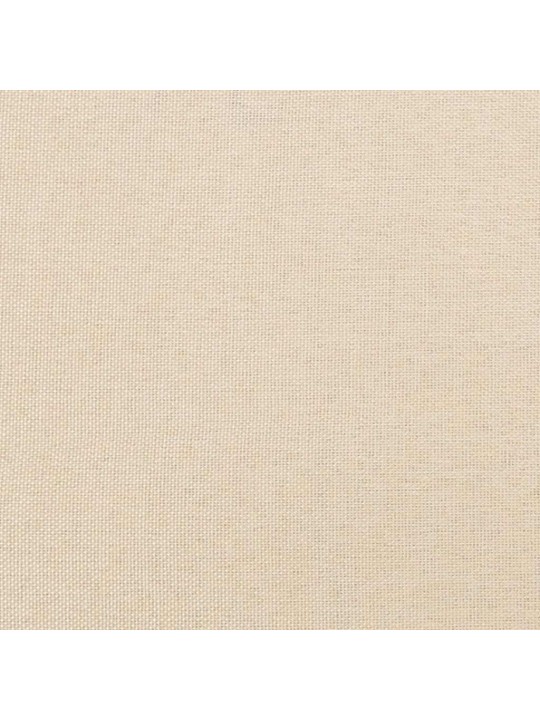 Box spring postel s matrací a led krémová 120x190 cm textil