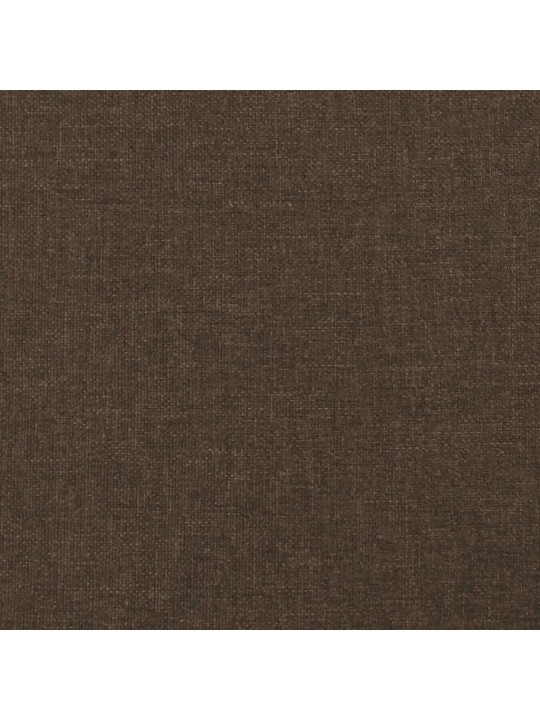 Box spring postel s matrací a led tmavě hnědá 120x190 cm textil