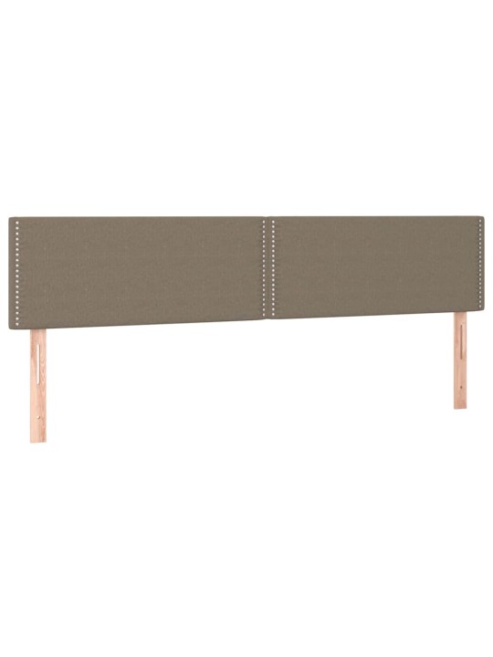 Box spring postel s matrací a led taupe 120x190 cm textil