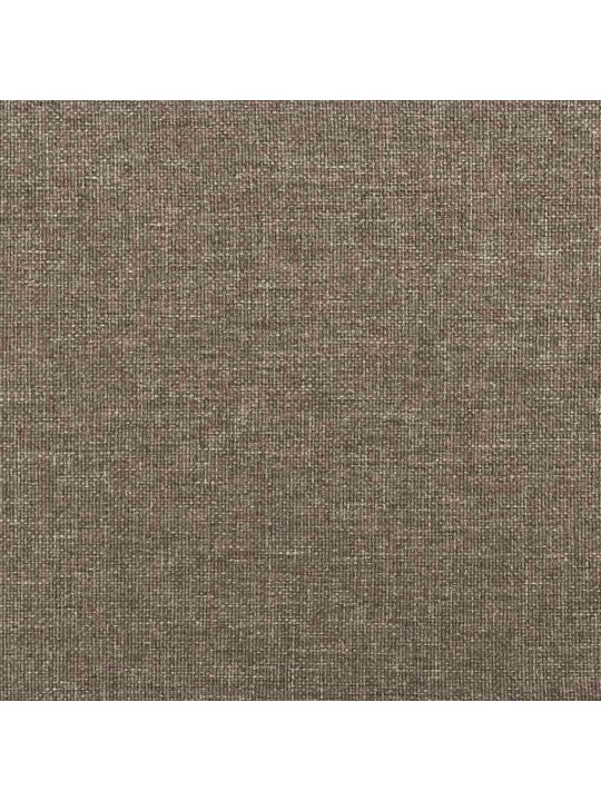 Box spring postel s matrací a led taupe 120x190 cm textil