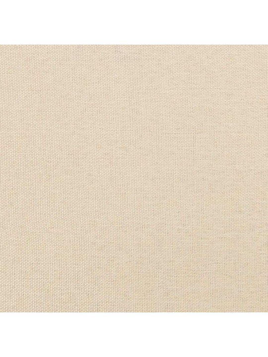 Box spring postel s matrací a led krémová 120x190 cm textil