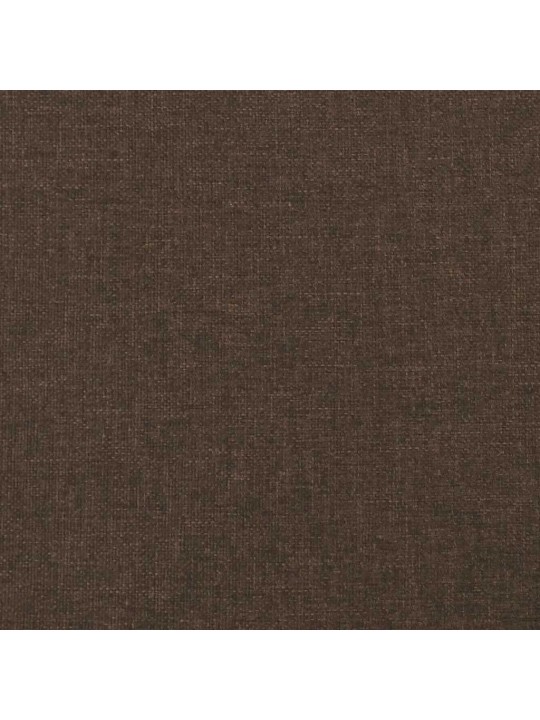 Box spring postel s matrací a led tmavě hnědá 120x190 cm textil