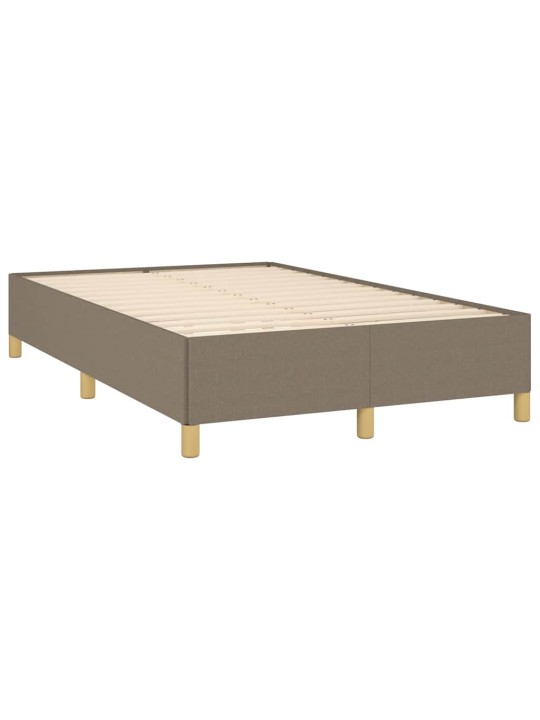 Box spring postel s matrací a led taupe 120x190 cm textil