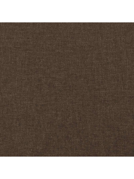 Box spring postel s matrací a led tmavě hnědá 120x190 cm textil