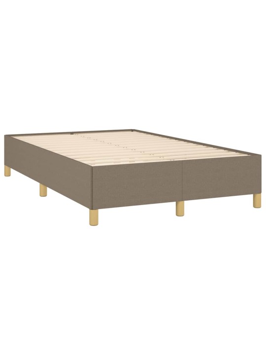 Box spring postel s matrací a led taupe 120x190 cm textil