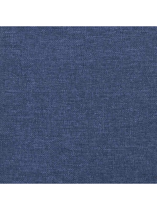 Box spring postel s matrací a led modrá 120x190 cm textil