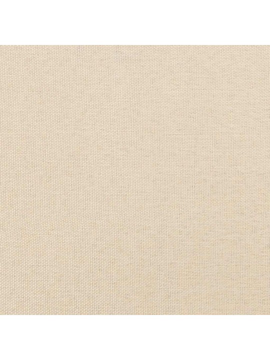 Box spring postel s matrací a led krémová 120x190 cm textil