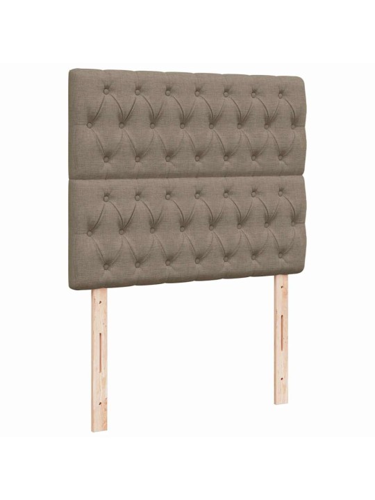 Box spring postel s matrací a led taupe 120x190 cm textil