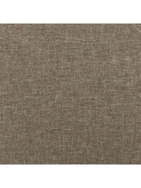 Box spring postel s matrací a led taupe 120x190 cm textil