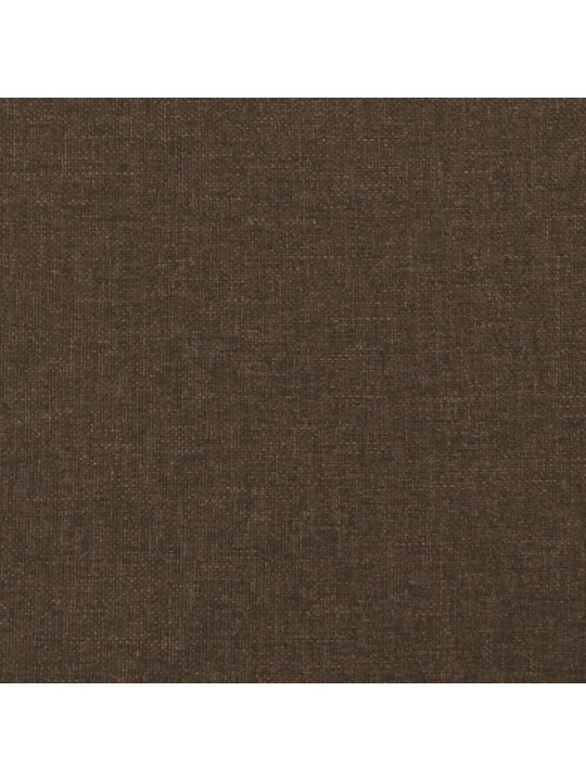 Box spring postel s matrací a led tmavě hnědá 120x190 cm textil