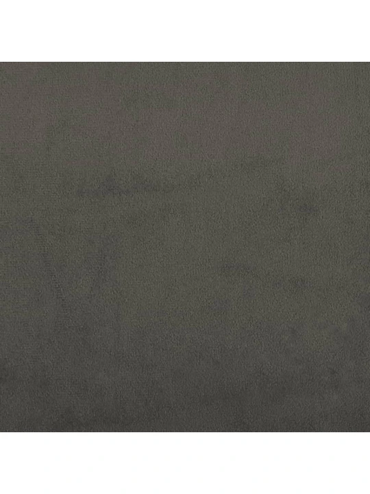 Box spring postel s matrací a LED tmavě šedá 120 x 190 cm samet