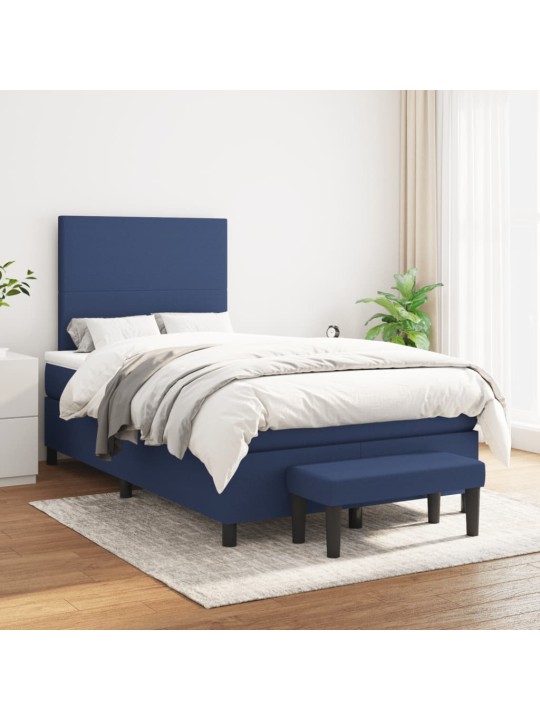 Box spring postel s matrací černá 120x190 cm textil