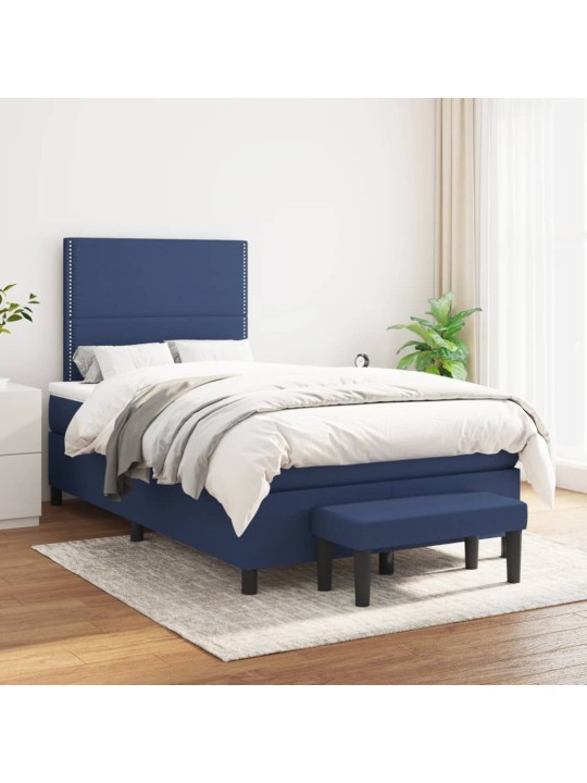 Box spring postel s matrací černá 120x190 cm textil