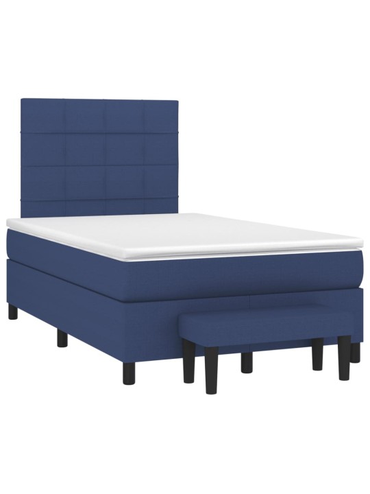 Box spring postel s matrací černá 120x190 cm textil