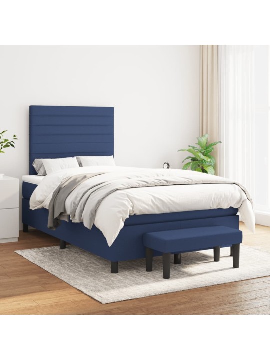 Box spring postel s matrací černá 120x190 cm textil
