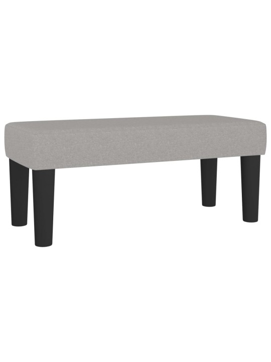 Box spring postel s matrací světle šedá 120x190 cm textil