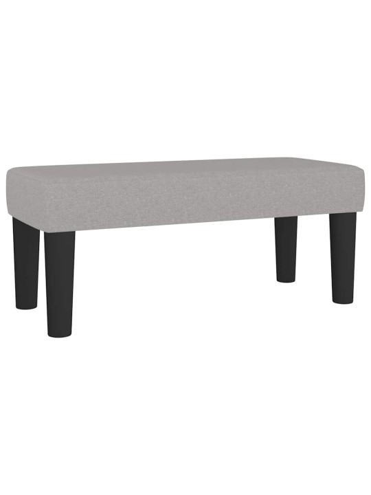 Box spring postel s matrací světle šedá 120x190 cm textil