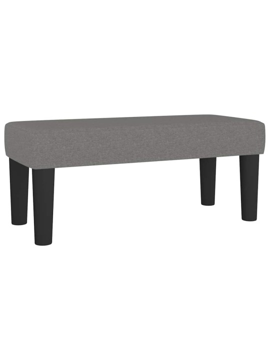 Box spring postel s matrací tmavě šedá 120x190 cm textil