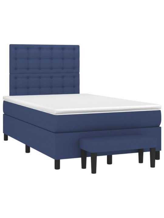 Box spring postel s matrací černá 120x190 cm textil