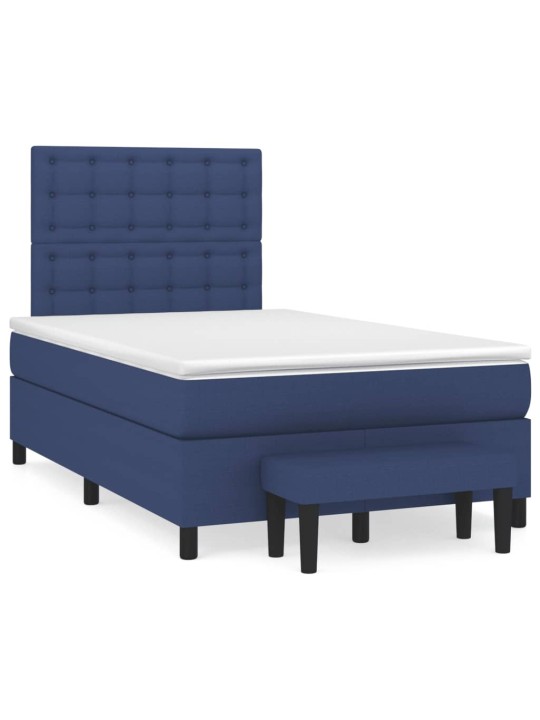 Box spring postel s matrací černá 120x190 cm textil