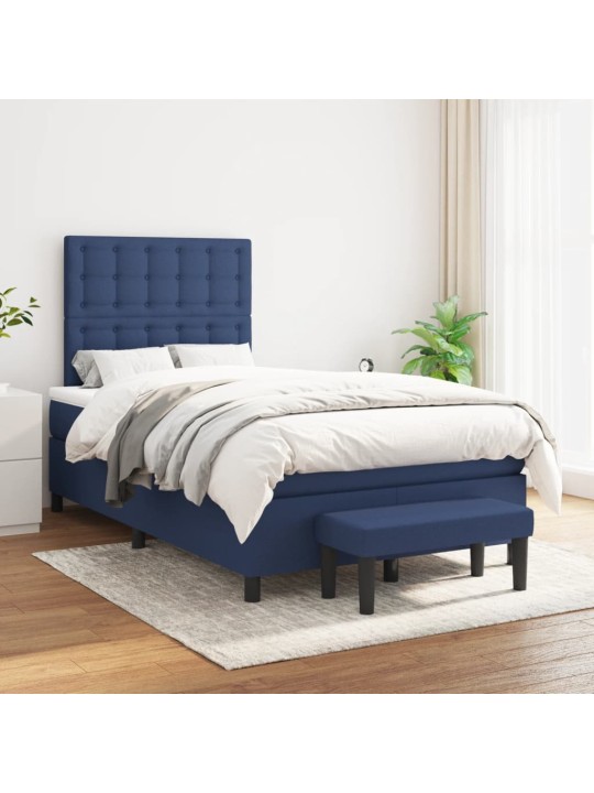 Box spring postel s matrací černá 120x190 cm textil