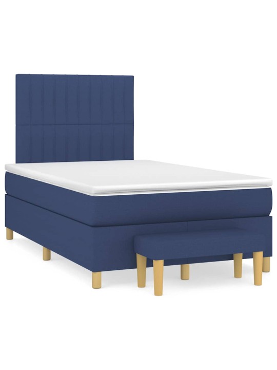 Box spring postel s matrací černá 120x190 cm textil