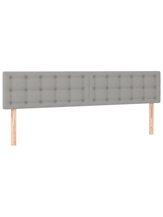 Box spring postel s matrací světle šedá 120x190 cm textil