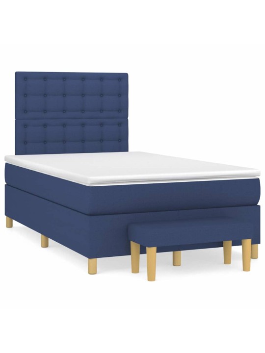 Box spring postel s matrací černá 120x190 cm textil