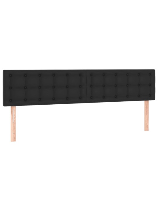 Box spring postel s matrací černá 120x190 cm umělá kůže