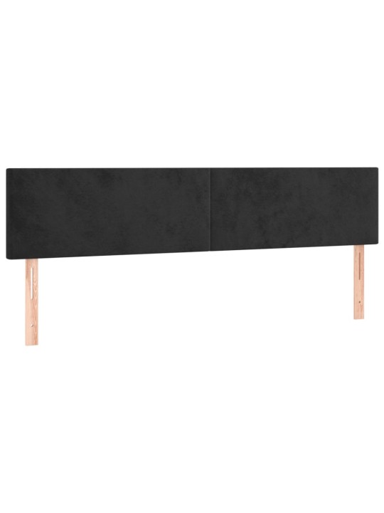 Box spring postel s matrací černá 120 x 190 cm samet