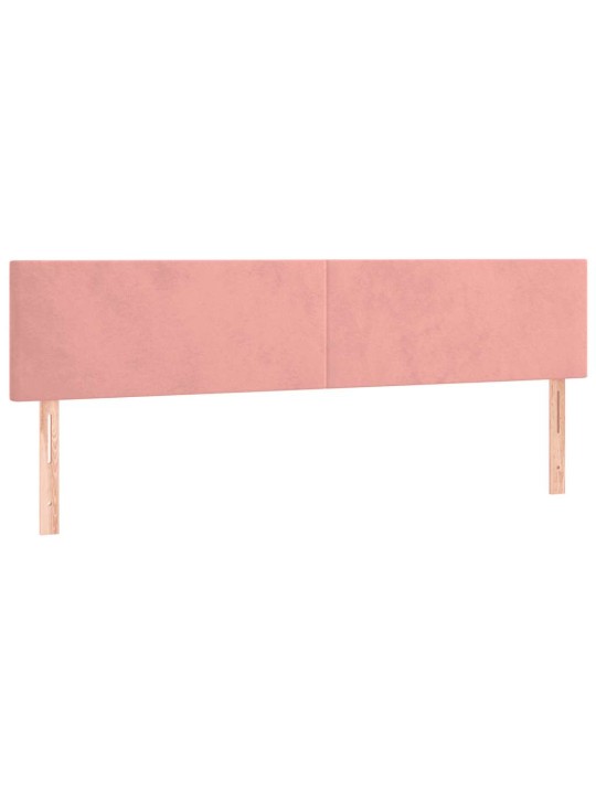 Box spring postel s matrací růžová 120x190 cm samet