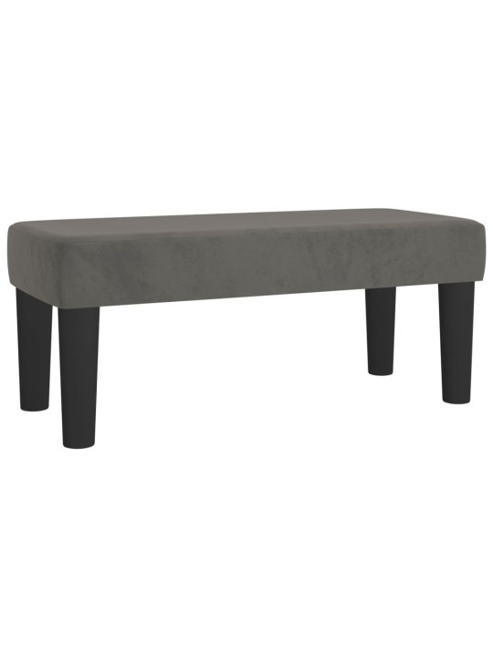 Box spring postel s matrací tmavě šedý 120x190 cm samet