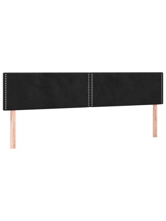 Box spring postel s matrací černá 120 x 190 cm samet