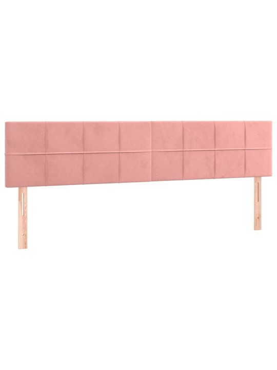 Box spring postel s matrací růžová 120x190 cm samet