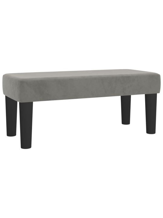 Box spring postel s matrací světle šedá 120x190 cm samet