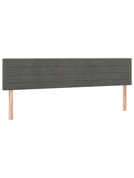 Box spring postel s matrací tmavě šedý 120x190 cm samet