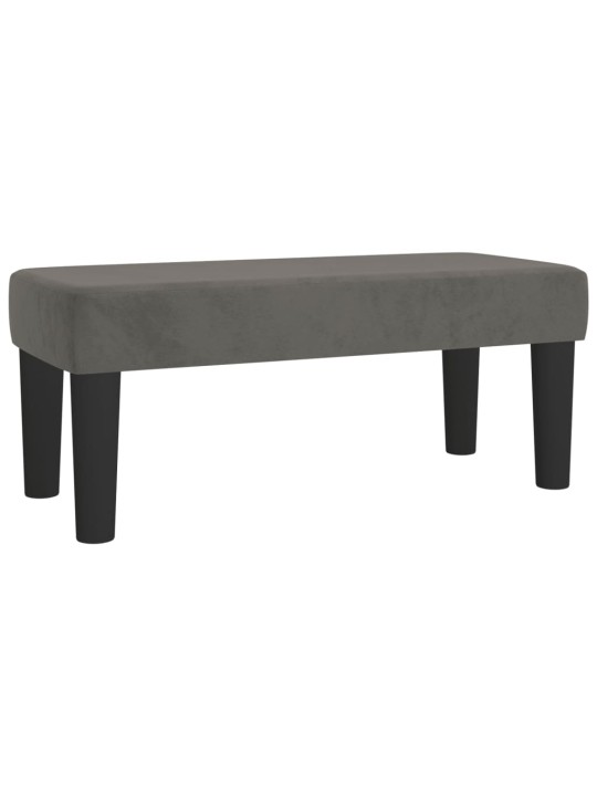Box spring postel s matrací tmavě šedý 120x190 cm samet