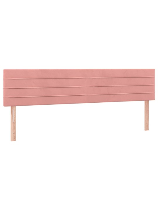 Box spring postel s matrací růžová 120x190 cm samet