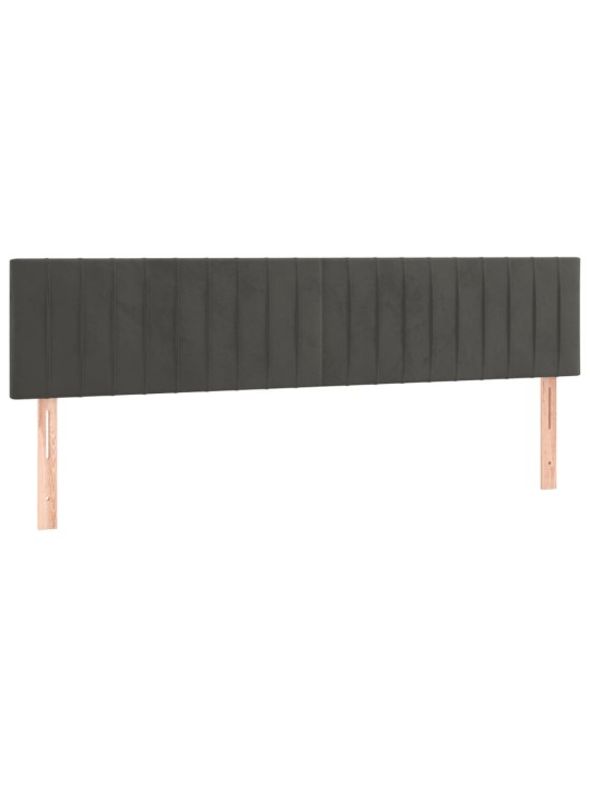 Box spring postel s matrací tmavě šedý 120x190 cm samet
